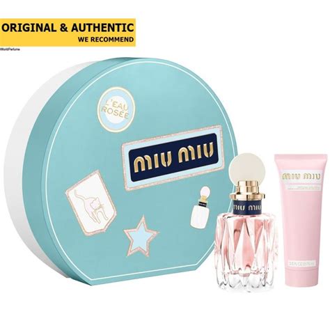 miu miu l'eau bleue l'eau rosee mini gift set|miu eau rosee.